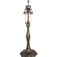 Meyda Lighting Tiffany Hanginghead Dragonfly 26" 3-Light Mahogany Bronze Table Lamp With Multi-Colored Stained Shade Glass