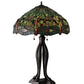 Meyda Lighting Tiffany Hanginghead Dragonfly 31109 31" 3-Light Mahogany Bronze Table Lamp With Multi-Colored Shade Glass