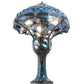 Meyda Lighting Tiffany Hanginghead Dragonfly 33" 3-Light Mahogany Bronze Table Lamp With Multi-Colored Stained Shade Glass