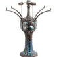 Meyda Lighting Tiffany Hanginghead Dragonfly 33" 3-Light Mahogany Bronze Table Lamp With Multi-Colored Stained Shade Glass