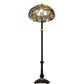 Meyda Lighting Tiffany Hanginghead Dragonfly 37702 62" 3-Light Mahogany Bronze Floor Lamp With Multi-Colored Shade Glass