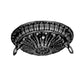 Meyda Lighting Tiffany Hanginghead Dragonfly 40" 6-Light Mahogany Bronze Island Pendant Light With Multi-Colored Shade Glass