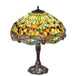 Meyda Lighting Tiffany Hanginghead Dragonfly 47960 26" 3-Light Mahogany Bronze Table Lamp With Multi-Colored Shade Glass