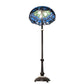 Meyda Lighting Tiffany Hanginghead Dragonfly 62" 3-Light Mahogany Bronze Floor Lamp With Green & Blue Shade Glass