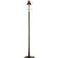Meyda Lighting Tiffany Hanginghead Dragonfly 67" 4-Light Mahogany Bronze Floor Lamp With Multi-Colored Shade Glass