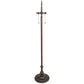 Meyda Lighting Tiffany Hanginghead Dragonfly 70021 62" 3-Light Mahogany Bronze Floor Lamp With Green & Blue Shade Glass