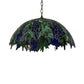 Meyda Lighting Tiffany Honey Locust 22" Mahogany Bronze Pendant Light With Multi-Colored Shade Glass