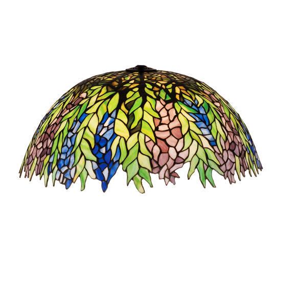Meyda Lighting Tiffany Honey Locust 22" Multi-Color Shade Glass