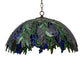 Meyda Lighting Tiffany Honey Locust 241858 22" Mahogany Bronze Pendant Light With Multi-Colored Shade Glass