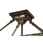 Meyda Lighting Tiffany Jeweled Peacock 10" 2-Light Oil Rubbed Bronze Semi-flush Mount Light With Multi-Colored Shade Glass