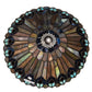 Meyda Lighting Tiffany Jeweled Peacock 12" Multi-Colored Shade Glass