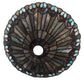 Meyda Lighting Tiffany Jeweled Peacock 27095 12" Multi-Colored Shade