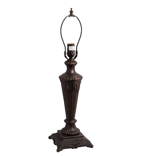 Meyda Lighting Tiffany Jeweled Peacock 27563 23" Mahogany Bronze Table Lamp With Multi-Colored Shade Glass
