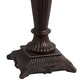 Meyda Lighting Tiffany Jeweled Peacock 27563 23" Mahogany Bronze Table Lamp With Multi-Colored Shade Glass