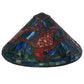 Meyda Lighting Tiffany Koi 16" Multi-Colored Shade Glass