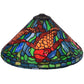 Meyda Lighting Tiffany Koi 16" Multi-Colored Shade Glass