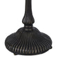 Meyda Lighting Tiffany Koi 25" 2-Light Antique Brass Table Lamp With Multi-Colored Shade Glass
