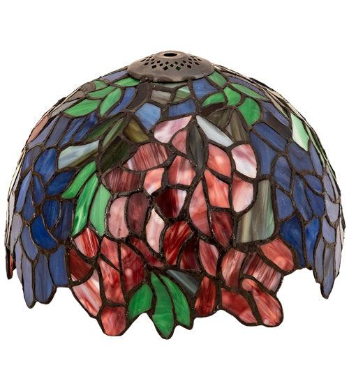 Meyda Lighting Tiffany Laburnum 10" Multi-Colored Shade Glass