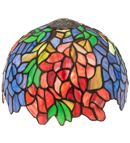 Meyda Lighting Tiffany Laburnum 10" Multi-Colored Shade Glass