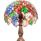 Meyda Lighting Tiffany Laburnum 15" Accent Table Lamp With Multi-Colored Shade Glass