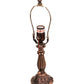Meyda Lighting Tiffany Laburnum 15" Accent Table Lamp With Multi-Colored Shade Glass