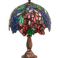 Meyda Lighting Tiffany Laburnum 15" Accent Table Lamp With Multi-Colored Shade Glass