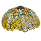 Meyda Lighting Tiffany Laburnum 16" Multi-Colored Shade Glass
