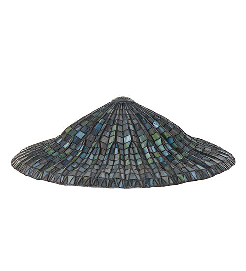 Meyda Lighting Tiffany Lotus Leaf 24" Multi-Colored Shade Glass