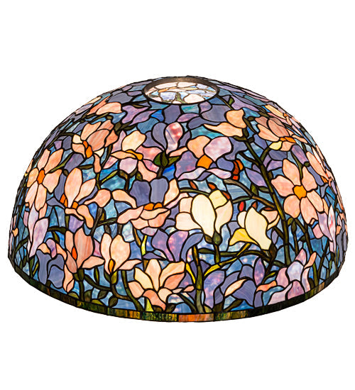 Meyda Lighting Tiffany Magnolia 26" Multi-Colored Shade Glass