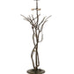 Meyda Lighting Tiffany Magnolia 75" 3-Light Antique Floor Lamp With Multi-Colored Shade Glass