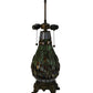 Meyda Lighting Tiffany Mosaic 26" 3-Light Antique Brass Table Lamp Base