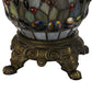 Meyda Lighting Tiffany Mosaic 26" 3-Light Antique Brass Table Lamp Base