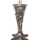 Meyda Lighting Tiffany Peacock Feather 16" Mahogany Bronze Mini Table Lamp With Multi-Colored Stained Shade Glass