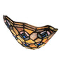 Meyda Lighting Tiffany Peacock Feather 66910 6" Black Night Light With Multi-Colored Shade Glass