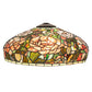 Meyda Lighting Tiffany Peony 17" Multi-Colored Stained Shade Glass