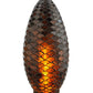 Meyda Lighting Tiffany Pinecone 10" Amber Shade Glass