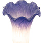 Meyda Lighting Tiffany Pond Lily 13" Antique Brass Twin Cherub Mini Table Lamp With Blue & White Shade Glass