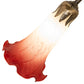 Meyda Lighting Tiffany Pond Lily 15" Antique Brass Accent Table Lamp With Red & White Shade Glass