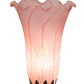 Meyda Lighting Tiffany Pond Lily 15" Mahogany Bronze Nouveau Lady Accent Table Lamp With Pink Shade Glass