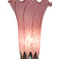 Meyda Lighting Tiffany Pond Lily 15" Mahogany Bronze Nouveau Lady Accent Table Lamp With Violet Shade Glass