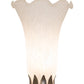 Meyda Lighting Tiffany Pond Lily 15" Mahogany Bronze Nouveau Lady Accent Table Lamp With White Shade Glass