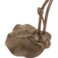 Meyda Lighting Tiffany Pond Lily 16" 3-Light Mahogany Bronze Accent Table Lamp With Lavender Shade Glass
