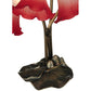 Meyda Lighting Tiffany Pond Lily 16" 3-Light Mahogany Bronze Accent Table Lamp With Pink and White Shade Glass