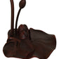 Meyda Lighting Tiffany Pond Lily 16" Mahogany Bronze Accent Table Lamp With Blue Shade Glass