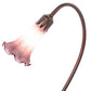Meyda Lighting Tiffany Pond Lily 16" Mahogany Bronze Accent Table Lamp With Lavender Shade Glass