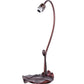 Meyda Lighting Tiffany Pond Lily 16" Mahogany Bronze Accent Table Lamp With Pink and White Shade Glass