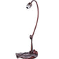 Meyda Lighting Tiffany Pond Lily 16" Mahogany Bronze Accent Table Lamp With Purple Iridescent Shade Glass