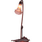 Meyda Lighting Tiffany Pond Lily 16" Mahogany Bronze Accent Table Lamp With Purple Iridescent Shade Glass