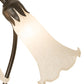 Meyda Lighting Tiffany Pond Lily 173809 16" 3-Light Mahogany Bronze Accent Table Lamp With White Shade Glass