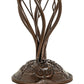 Meyda Lighting Tiffany Pond Lily 18" 6-Light Mahogany Bronze Table Lamp With Green Shade Glass
